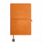 Ежедневник недатированный Fusion, А5, оранжевый, кремовый блок, оранжевый срез с логотипом в Ставрополе заказать по выгодной цене в кибермаркете AvroraStore