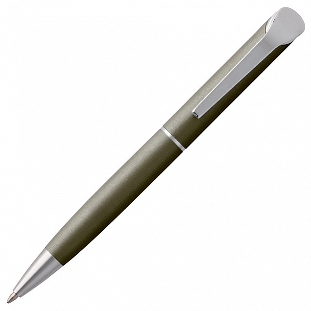 Ручка шариковая Glide, темно-серая с логотипом в Ставрополе заказать по выгодной цене в кибермаркете AvroraStore
