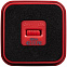 Беспроводная колонка с подсветкой логотипа Glim, красная с логотипом в Ставрополе заказать по выгодной цене в кибермаркете AvroraStore
