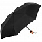 Зонт складной OkoBrella, черный с логотипом в Ставрополе заказать по выгодной цене в кибермаркете AvroraStore