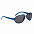 Очки солнцезащитные Singapore, синие с логотипом в Ставрополе заказать по выгодной цене в кибермаркете AvroraStore