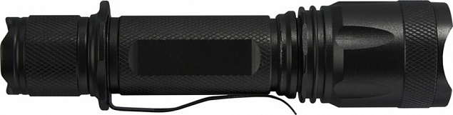 Mears Перезаряжаемый тактический фонарь мощностью 5 Вт, черный с логотипом в Ставрополе заказать по выгодной цене в кибермаркете AvroraStore