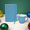 Подарочный набор HAPPINESS: блокнот, ручка, кружка, голубой с логотипом в Ставрополе заказать по выгодной цене в кибермаркете AvroraStore