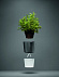 Горшок для растений с функцией самополива Flowerpot, фарфоровый, голубой с логотипом в Ставрополе заказать по выгодной цене в кибермаркете AvroraStore