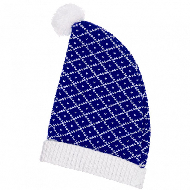 Вязаная шапочка Dress Cup, синяя с логотипом в Ставрополе заказать по выгодной цене в кибермаркете AvroraStore