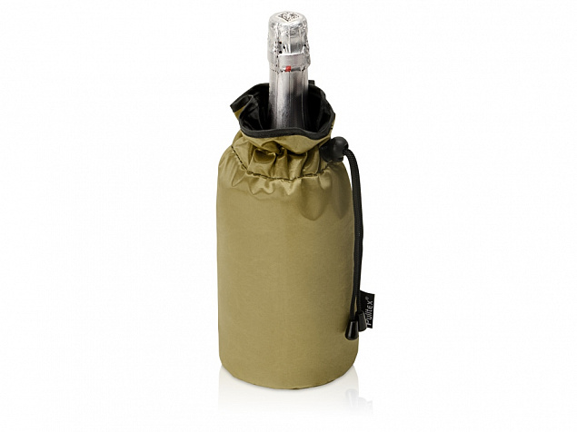 PWC CHAMP. COOLER BAG GOLD/Охладитель для бутылки шампанского Cold bubbles, золотой с логотипом в Ставрополе заказать по выгодной цене в кибермаркете AvroraStore