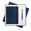 Подарочный набор Voyage/Crocus, синий (ежедневник недат А5, ручка) с логотипом в Ставрополе заказать по выгодной цене в кибермаркете AvroraStore