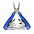 Мультиинструмент "Нюрнберг" - Синий HH с логотипом в Ставрополе заказать по выгодной цене в кибермаркете AvroraStore