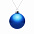 Елочный шар Finery Gloss, 8 см, глянцевый синий с логотипом в Ставрополе заказать по выгодной цене в кибермаркете AvroraStore