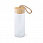 Бутылка для воды "Simple", 19 см, бамбук, стекло с логотипом в Ставрополе заказать по выгодной цене в кибермаркете AvroraStore