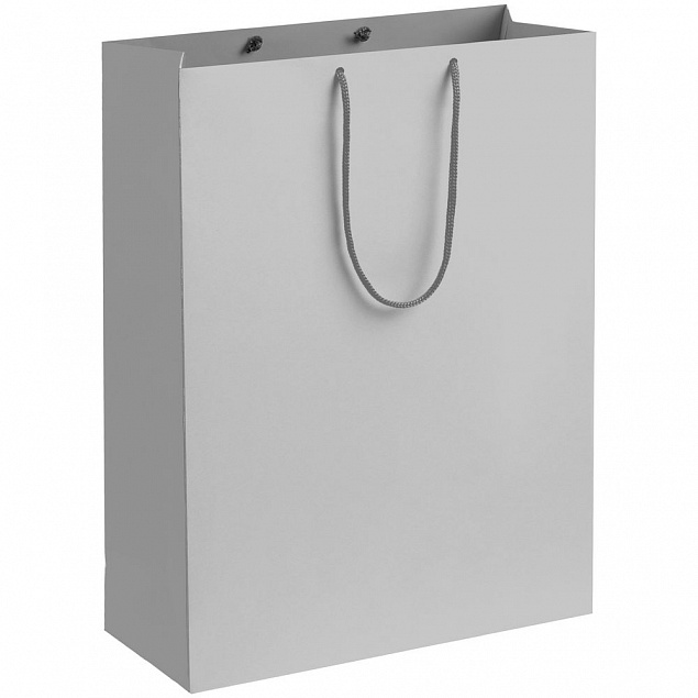 Пакет бумажный Porta XL, серый с логотипом в Ставрополе заказать по выгодной цене в кибермаркете AvroraStore