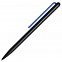 Шариковая ручка GrafeeX в чехле, черная с синим с логотипом в Ставрополе заказать по выгодной цене в кибермаркете AvroraStore