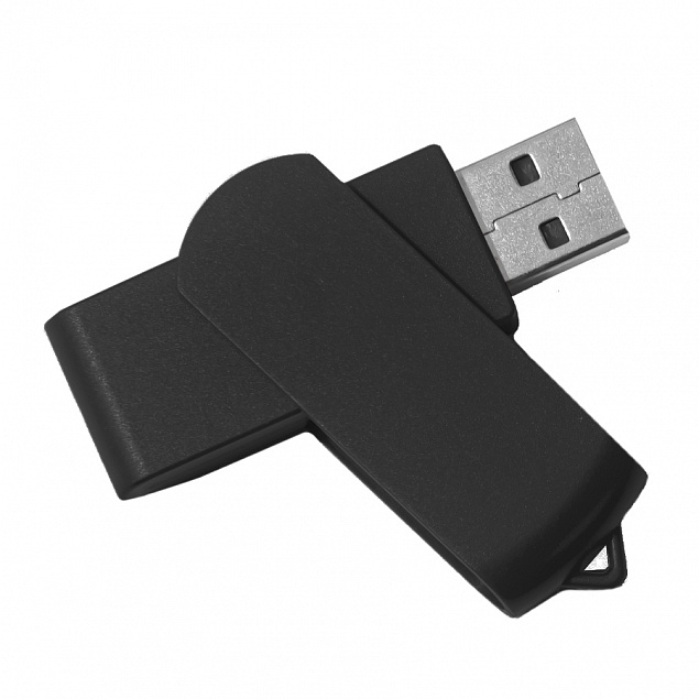USB flash-карта SWING (8Гб), черный, 6,0х1,8х1,1 см, пластик с логотипом в Ставрополе заказать по выгодной цене в кибермаркете AvroraStore
