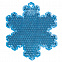 Пешеходный светоотражатель «Снежинка», синий с логотипом в Ставрополе заказать по выгодной цене в кибермаркете AvroraStore