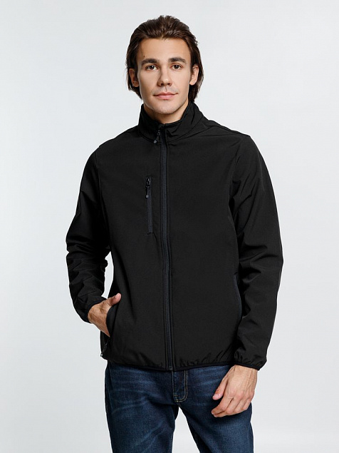 Куртка мужская Radian Men, черная с логотипом в Ставрополе заказать по выгодной цене в кибермаркете AvroraStore