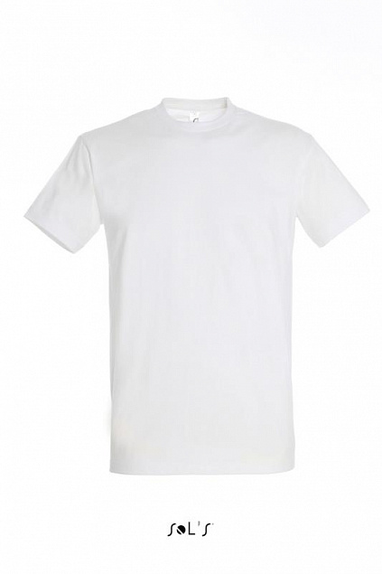 Фуфайка (футболка) IMPERIAL мужская,Белый 4XL с логотипом в Ставрополе заказать по выгодной цене в кибермаркете AvroraStore