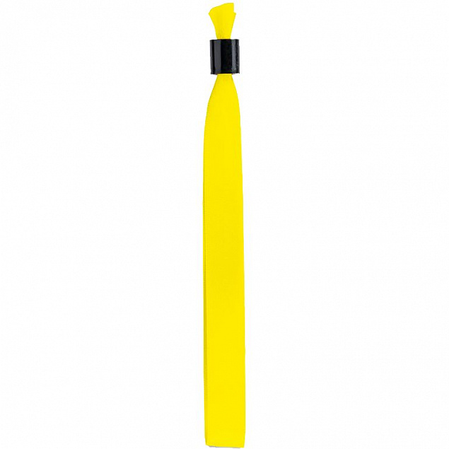 Несъемный браслет Seccur, желтый с логотипом в Ставрополе заказать по выгодной цене в кибермаркете AvroraStore