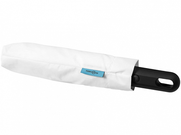 Зонт Traveler автоматический 21,5, белый с логотипом в Ставрополе заказать по выгодной цене в кибермаркете AvroraStore