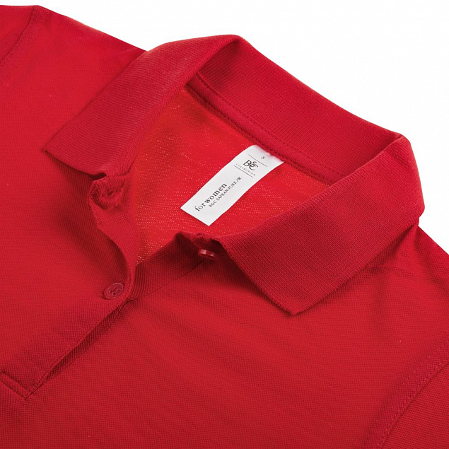 Рубашка поло женская Safran Pure красная с логотипом в Ставрополе заказать по выгодной цене в кибермаркете AvroraStore