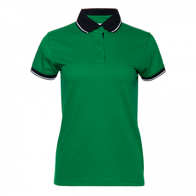 Рубашка поло Рубашка женская 04CW Зелёный с логотипом в Ставрополе заказать по выгодной цене в кибермаркете AvroraStore