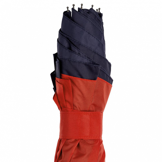 Зонт наоборот Style, трость, сине-красный с логотипом в Ставрополе заказать по выгодной цене в кибермаркете AvroraStore
