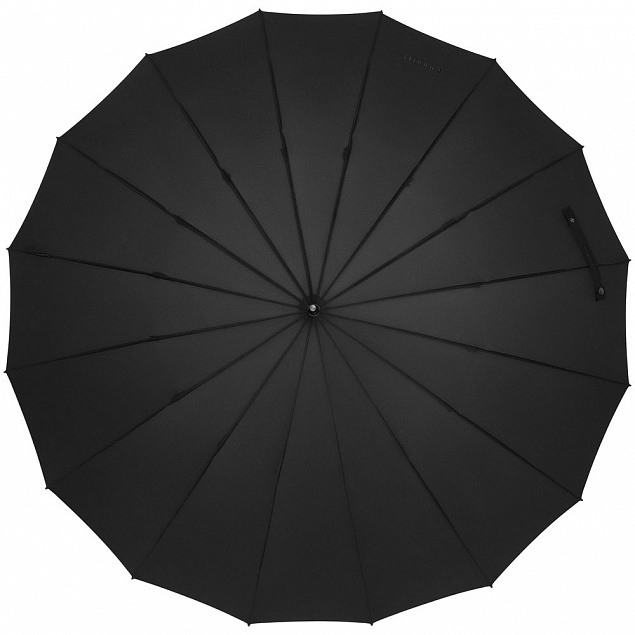 Зонт-трость Big Boss, черный с логотипом в Ставрополе заказать по выгодной цене в кибермаркете AvroraStore