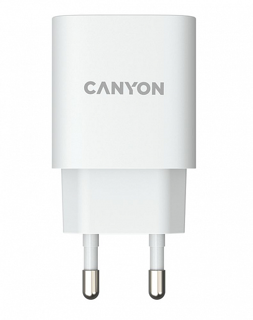 Сетевое зарядное устройство Canyon Quick Charge с логотипом в Ставрополе заказать по выгодной цене в кибермаркете AvroraStore
