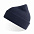 Шапка NELSON в рубчик с отворотом,100%  органический хлопок, черный с логотипом в Ставрополе заказать по выгодной цене в кибермаркете AvroraStore