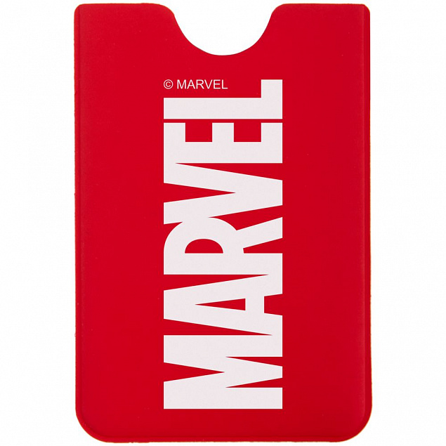 Чехол для карточки Marvel, красный с логотипом в Ставрополе заказать по выгодной цене в кибермаркете AvroraStore