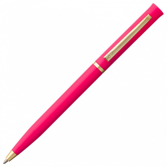Ручка шариковая Euro Gold, розовая с логотипом в Ставрополе заказать по выгодной цене в кибермаркете AvroraStore