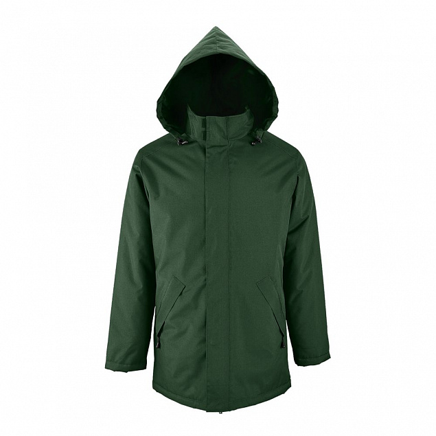 Куртка на стеганой подкладке Robyn, темно-зеленая с логотипом в Ставрополе заказать по выгодной цене в кибермаркете AvroraStore