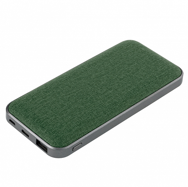 Внешний аккумулятор, Tweed PB, 10000 mah, зеленый, подарочная упаковка с блистером с логотипом в Ставрополе заказать по выгодной цене в кибермаркете AvroraStore