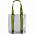 Шоппер Clear Fest, прозрачный серый с зелеными ручками с логотипом в Ставрополе заказать по выгодной цене в кибермаркете AvroraStore