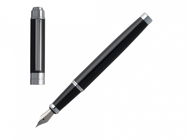Ручка перьевая Scribal Black с логотипом в Ставрополе заказать по выгодной цене в кибермаркете AvroraStore