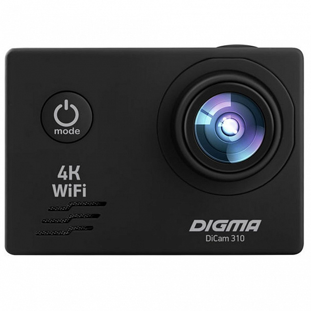 Экшн-камера Digma DiCam 310, черная с логотипом в Ставрополе заказать по выгодной цене в кибермаркете AvroraStore