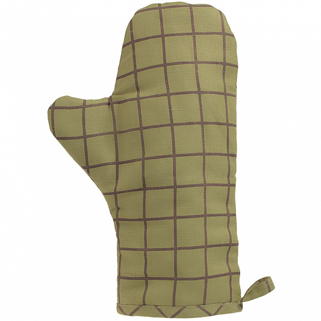 Прихватка-рукавица «Равиоли», зеленая с логотипом в Ставрополе заказать по выгодной цене в кибермаркете AvroraStore