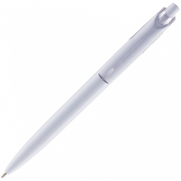 Ручка шариковая Bento, белая с логотипом в Ставрополе заказать по выгодной цене в кибермаркете AvroraStore
