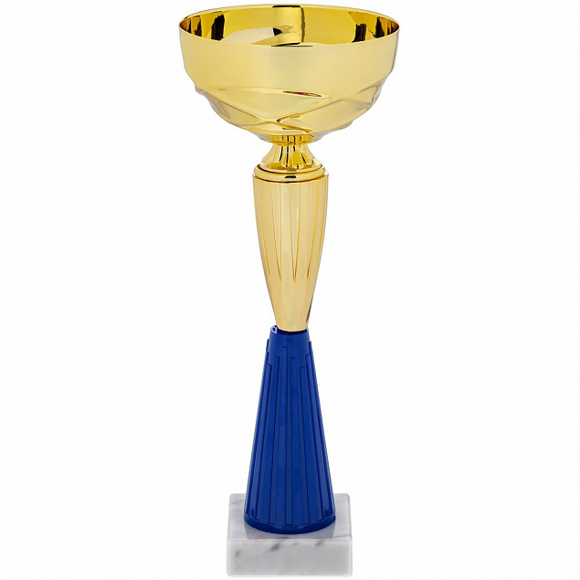 Кубок Kudos, большой, синий с логотипом в Ставрополе заказать по выгодной цене в кибермаркете AvroraStore