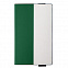 Бизнес-блокнот UNI, A5, бело-зеленый, мягкая обложка, в линейку, черное ляссе с логотипом в Ставрополе заказать по выгодной цене в кибермаркете AvroraStore