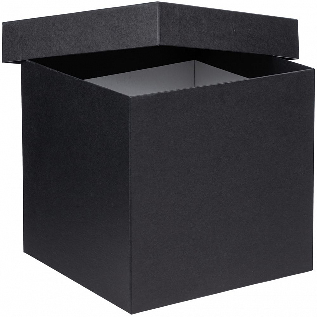 Коробка Cube L, черная с логотипом в Ставрополе заказать по выгодной цене в кибермаркете AvroraStore