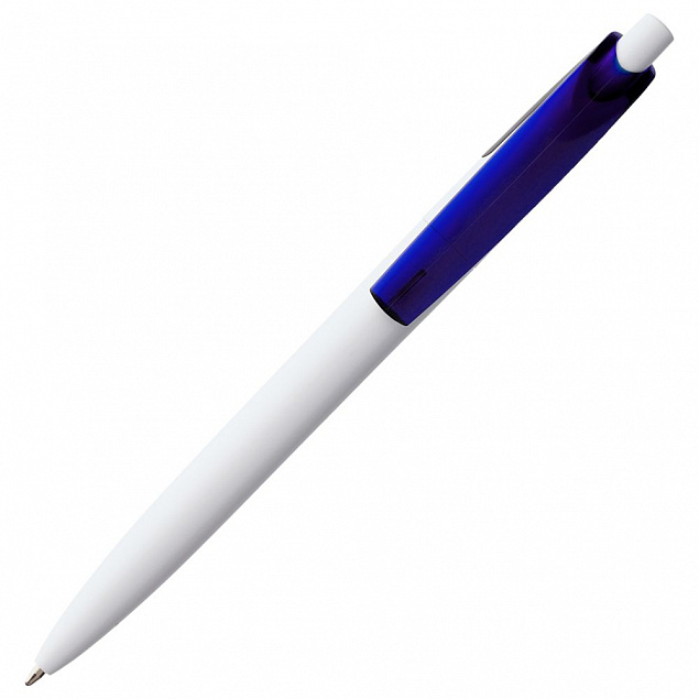 Ручка шариковая Bento, белая с оранжевым с логотипом в Ставрополе заказать по выгодной цене в кибермаркете AvroraStore
