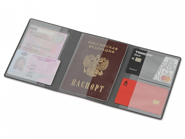 Обложка на магнитах для автодокументов и паспорта «Favor» с логотипом в Ставрополе заказать по выгодной цене в кибермаркете AvroraStore