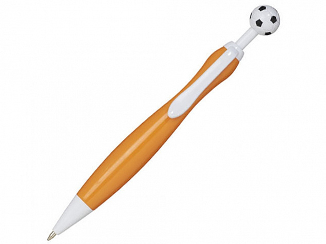 Ручка пластиковая шариковая «Naples football» с логотипом в Ставрополе заказать по выгодной цене в кибермаркете AvroraStore