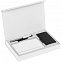 Коробка Silk с ложементом под ежедневник, аккумулятор и ручку, белая с логотипом в Ставрополе заказать по выгодной цене в кибермаркете AvroraStore