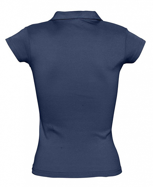 Рубашка поло женская без пуговиц PRETTY 220, кобальт (темно-синяя) с логотипом в Ставрополе заказать по выгодной цене в кибермаркете AvroraStore