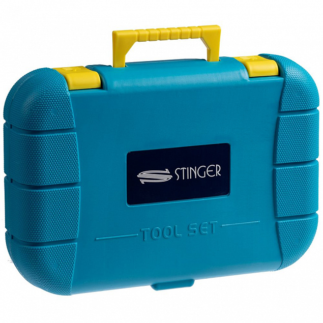 Набор инструментов Stinger 15, синий с логотипом в Ставрополе заказать по выгодной цене в кибермаркете AvroraStore