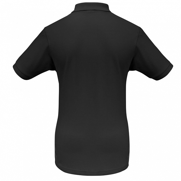 Рубашка поло Safran черная с логотипом в Ставрополе заказать по выгодной цене в кибермаркете AvroraStore