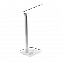 Настольная лампа Geek с беспроводной зарядкой (белый) с логотипом в Ставрополе заказать по выгодной цене в кибермаркете AvroraStore