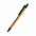 Шариковая ручка NATURAL BIO - Зеленый FF с логотипом в Ставрополе заказать по выгодной цене в кибермаркете AvroraStore