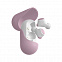 Наушники беспроводные GEOZON WAVE, с зарядным боксом, покрытие soft touch, розовые с логотипом в Ставрополе заказать по выгодной цене в кибермаркете AvroraStore